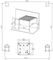MI Pergola 111 CLASSIC Lamellen-Dach 11 cm Alu-Gestell Weiß 3x3m